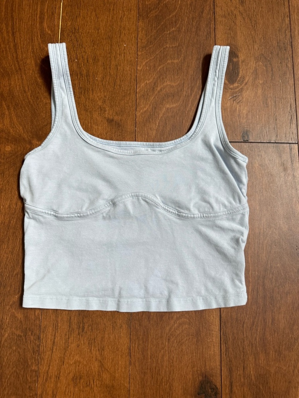 PINK Victoria's Secret Light Blue Scoop Tank